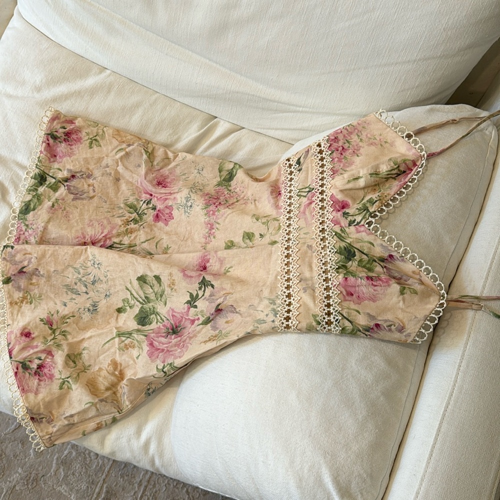 Zimmermann floral print linen mini dress